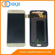 Para la pantalla Samsung S6, reemplazo de Galaxy S6 LCD, pantalla Samsung China, Samsung LCD al por mayor, pantalla dorada Samsung